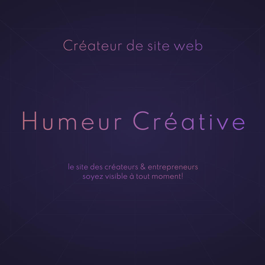Humeur Créative Creative mood Website designer